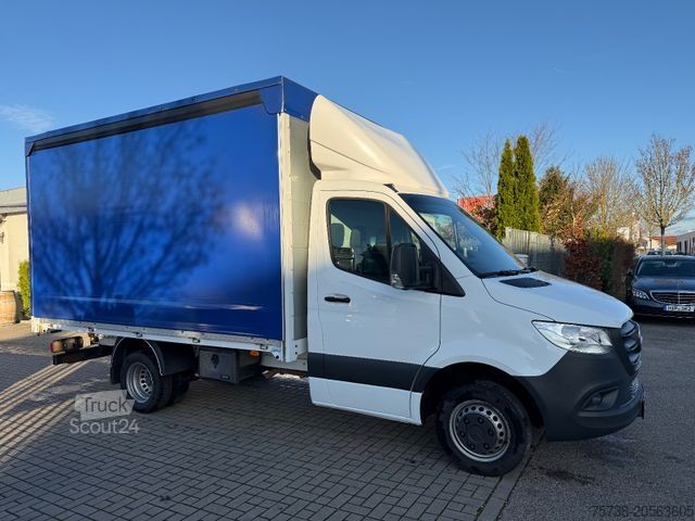 Ponyvával szerelt furgon MERCEDES-BENZ Sprinter 519 CDI Pritsche+Schiebeplane/Automatik