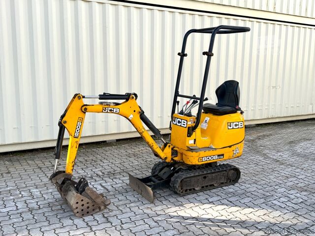Mini-pelle JCB 8008 CTS / 2021 BJ / 733 H / 2 x Löffel