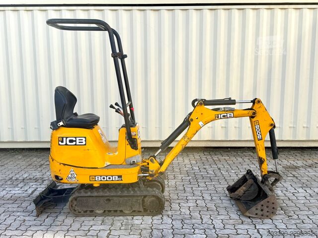 Mini-pelle JCB 8008 CTS / 2021 BJ / 733 H / 2 x Löffel