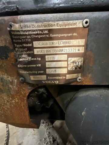 Escavadora Midi Volvo ECR 88 D