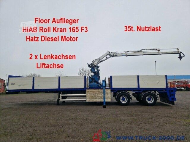 Floor Hiab 165F3 Roll Kran 35t. Nutzlast 2 Lenkachsen