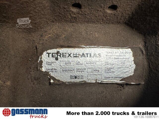 Grúa montada en camión Terex 604 HPX