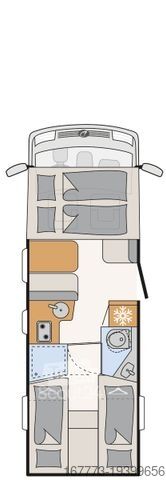 Integruota kemperis DETHLEFFS Trend I 7057 EB