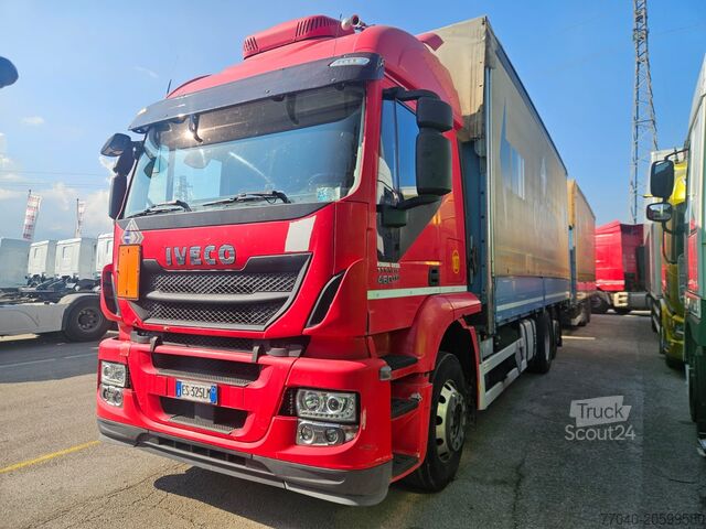 Camion cu platformă și prelată Iveco Stralis AT260S46 Y/PS