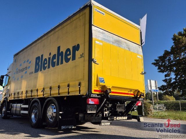 Вантажівка з платформою і тентом Scania R450B6x2NB Pritsch PL LBW !!