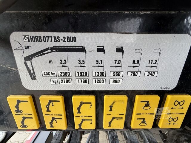 Camion-grue Mercedes-Benz ATEGO 816 - 55 TKm - Heckkran - Kipper