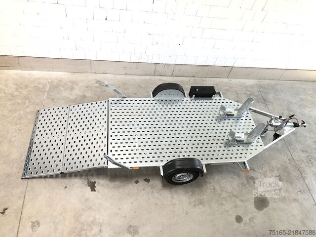 Motorkerékpár utánfutó Vezeko Motovan B 13+Box Motorradanhänger