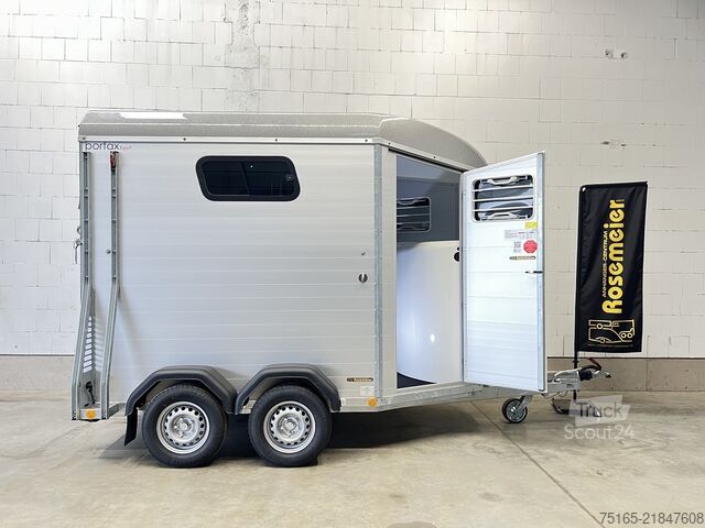 Remolque de transporte de caballos Böckmann Portax Esprit silv+bl Paket Pferdeanhänger