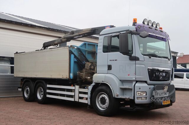 Wywrotka z dźwigiem MAN TGS 26.320 6X2-4/ HMF 1643 Z CRANE/