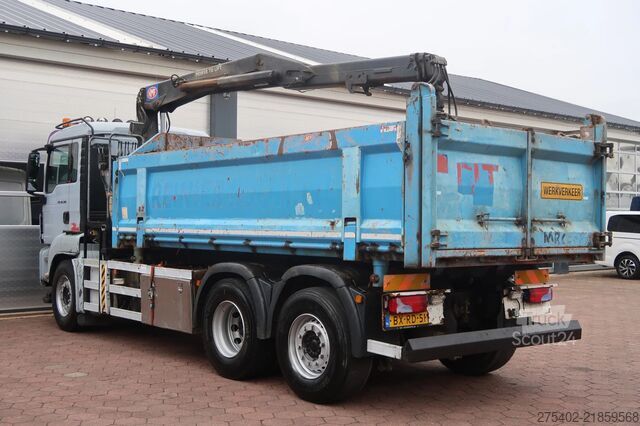 Wywrotka z dźwigiem MAN TGS 26.320 6X2-4/ HMF 1643 Z CRANE/