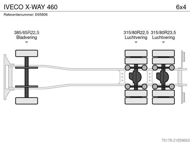 Система крюкообразных рычагов IVECO X-WAY 460