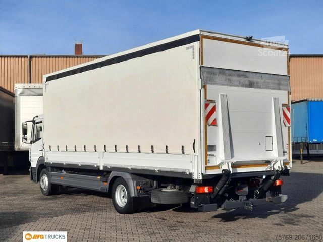 Plattewagen met zeil MERCEDES-BENZ 1523 L ATEGO Schiebeplane LBW 2xAHK Standheizung