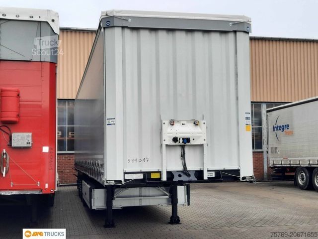 Atvira puspriekabė su tentu KRONE SDP27 Schiebeplane Edscha Liftachse Palettenkast