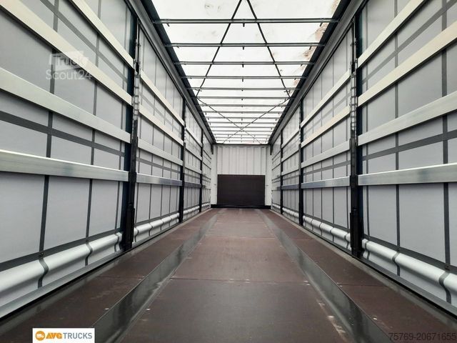 Atvira puspriekabė su tentu KRONE SDP27 Schiebeplane Edscha Liftachse Palettenkast