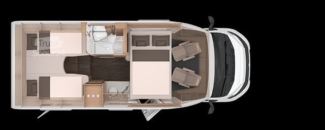 Полуинтегриран кемпер KNAUS L!VE WAVE 650 MEG  BLACK SELECTION