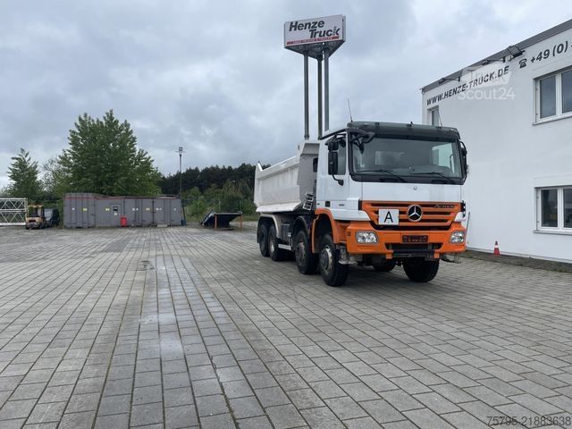 Camion benne MERCEDES-BENZ Actros 4141 8x6 4 Achs Muldenkipper Meiller 17mÂł