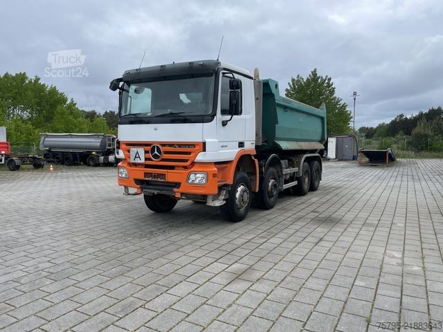 Camion benne MERCEDES-BENZ Actros 4141 8x6 4 Achs Muldenkipper Meiller 17mÂł