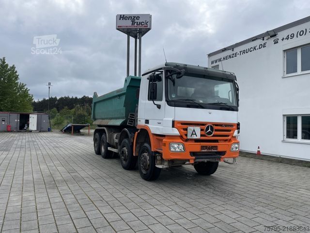 Camion benne MERCEDES-BENZ Actros 4141 8x6 4 Achs Muldenkipper Meiller 17m³