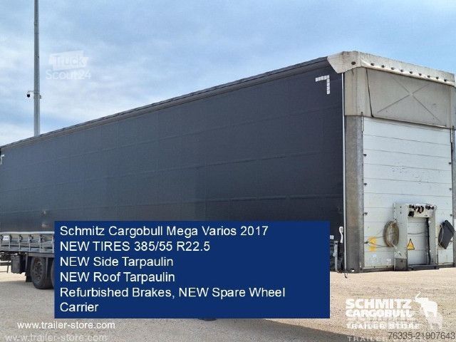 Brandalı açık yarı römork Schmitz Cargobull Curtainsider Mega