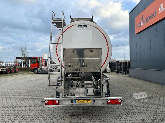 Cisterna s potravinami Van Hool LEBENSMITTEL / 39.000L / 3-KAMMER / INOX / NL-A...