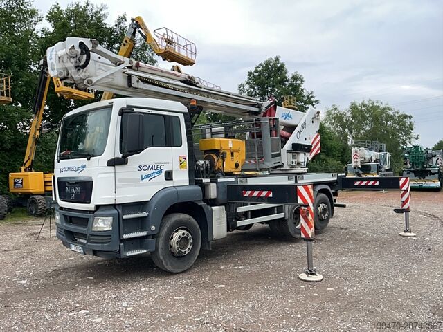 Hoogwerker op truck MAN TGS 26.320 6x2-2 BL with Oil Steel Eagle 3526 (35m)