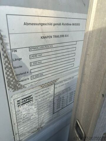 Poluprikolica sa pokretnim podom (walking floor) Knapen K100