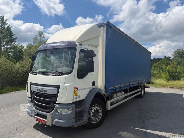Platós teherautó ponyvával DAF LF 290 19T EURO 6 CAJA TAULINER