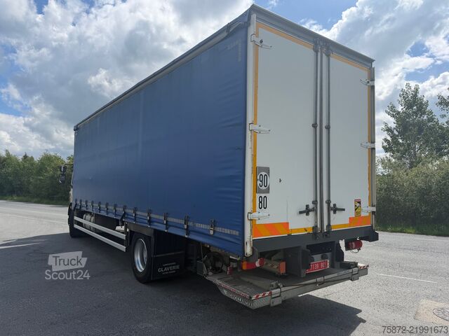 Platós teherautó ponyvával DAF LF 290 19T EURO 6 CAJA TAULINER