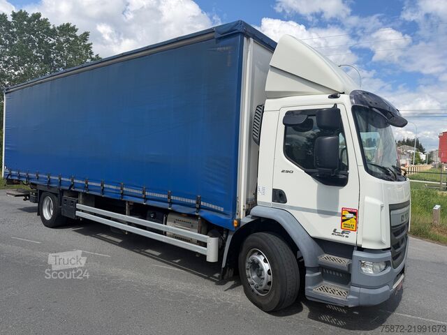 Platós teherautó ponyvával DAF LF 290 19T EURO 6 CAJA TAULINER