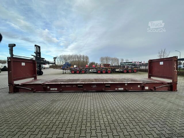 Plokštieji konteineriai CIMC 40FT FLATRACK FLUSH FOLDING / CSC: 10/2027 / 10...