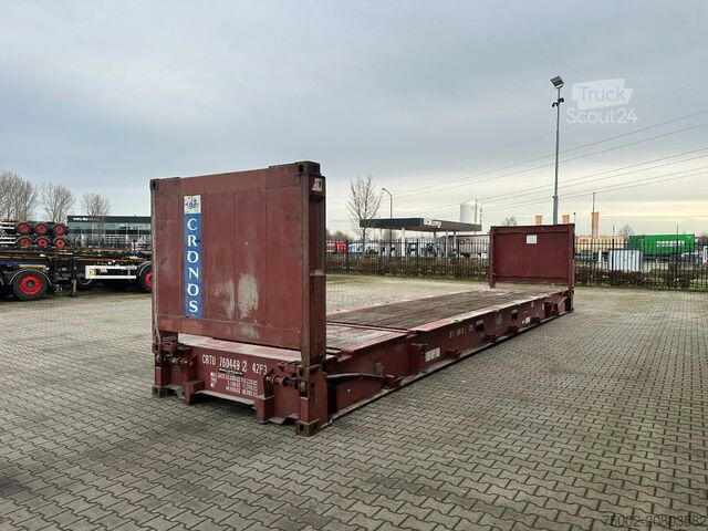 Plokštieji konteineriai CIMC 40FT FLATRACK FLUSH FOLDING / CSC: 10/2027 / 10...