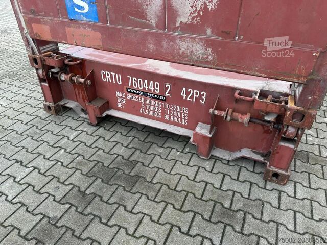 Plokštieji konteineriai CIMC 40FT FLATRACK FLUSH FOLDING / CSC: 10/2027 / 10...