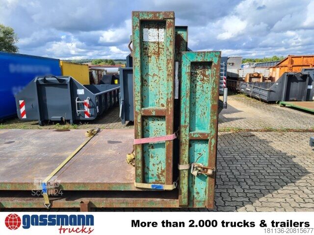 Conteneur à benne amovible  Abrollplattform mit Stirnwand