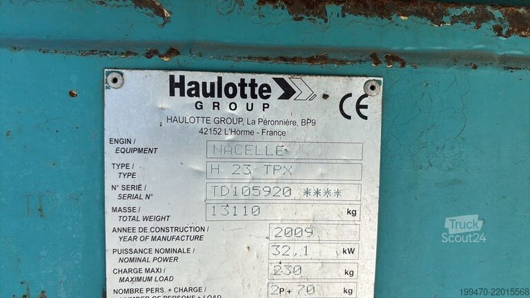 Telescopic boom lift Haulotte H 23 Tpx