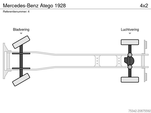 Tovornjak z žerjavom Mercedes-Benz Atego 1928