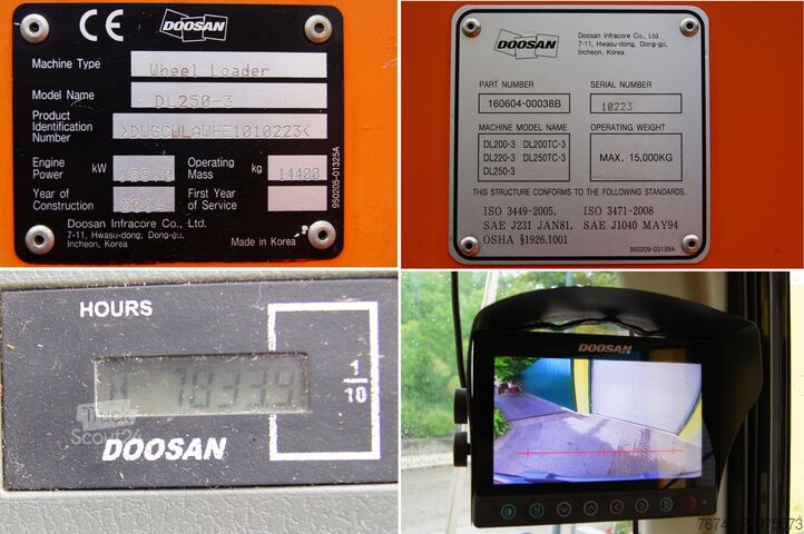 Nakladač DOOSAN DL250-3 /Reifen neu/Partikelfilter Stufe IIIB