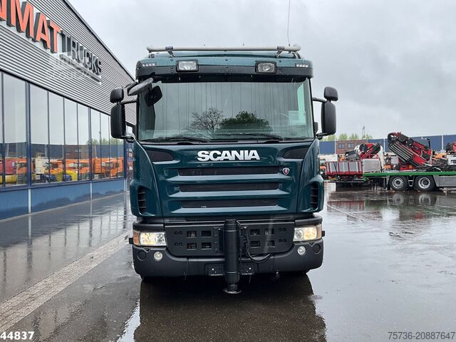 Kampókaros rendszer Scania G480 8x4 HMF 60 Tonmeter laadkraan + Fly-jib