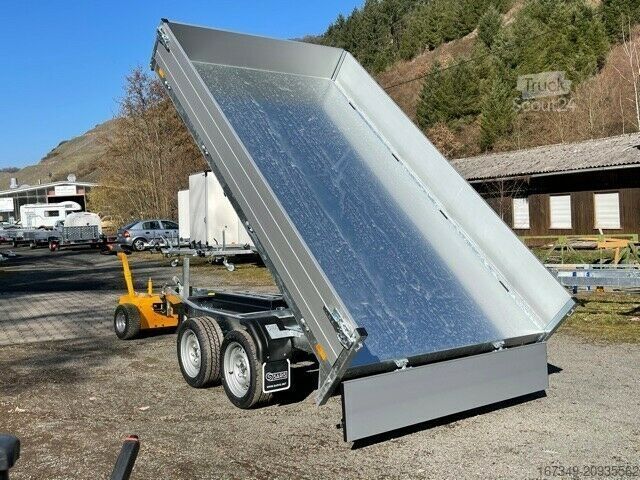 Tresidet tipvognstrailer SARIS K1 306 170 2700 E - Elektrisch kippbar!