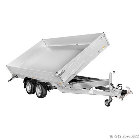 Remolque volquete trilateral SARIS K3 406 204 3500 Heavy Duty - mit Rampenschächten