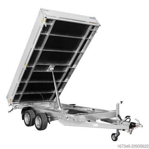 Remolque volquete trilateral SARIS K3 406 204 3500 Heavy Duty - mit Rampenschächten