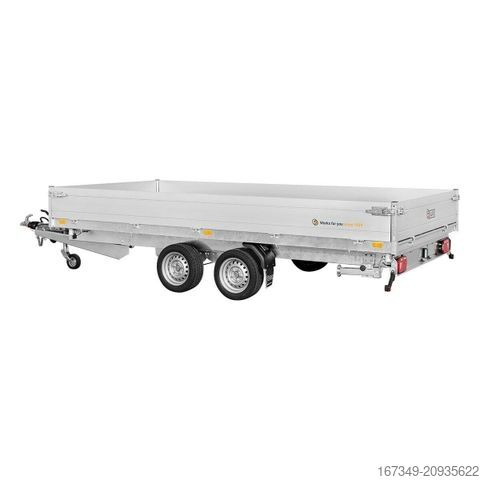 Remolque volquete trilateral SARIS K3 406 204 3500 Heavy Duty - mit Rampenschächten