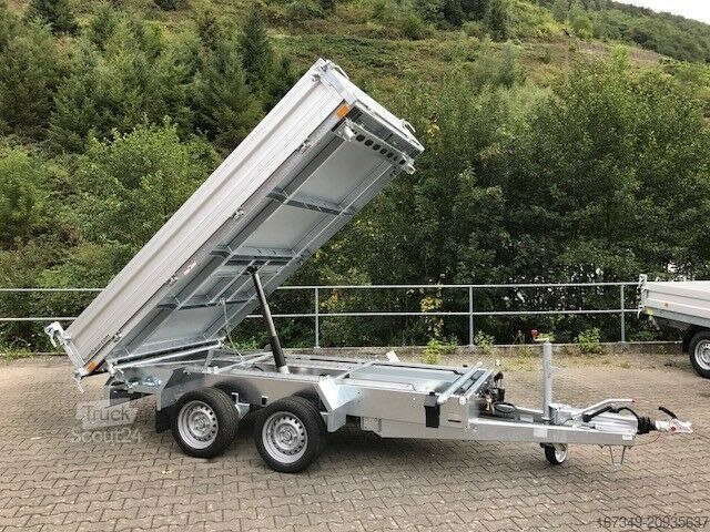 Трьохсторонній самоскидний причіп HUMBAUR HTK 3000.31 - 3.000kg elektrisch kippbar!