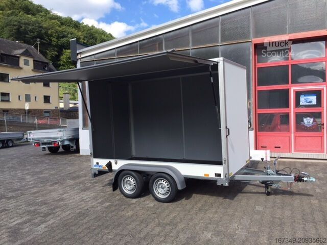 Remorque à caisse SARIS FW 3,06x1,54 mit 2m Innenhöhe & Verkaufsklappe!