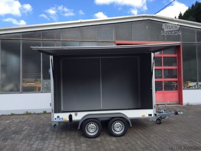 Remorque à caisse SARIS FW 3,06x1,54 mit 2m Innenhöhe & Verkaufsklappe!
