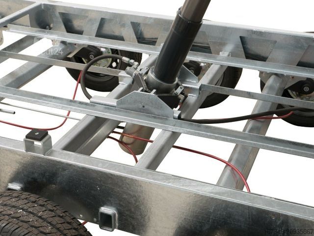 Трьохсторонній самоскидний причіп HUMBAUR HTK 3500.41 - 410x210x35cm - elektrisch kippbar