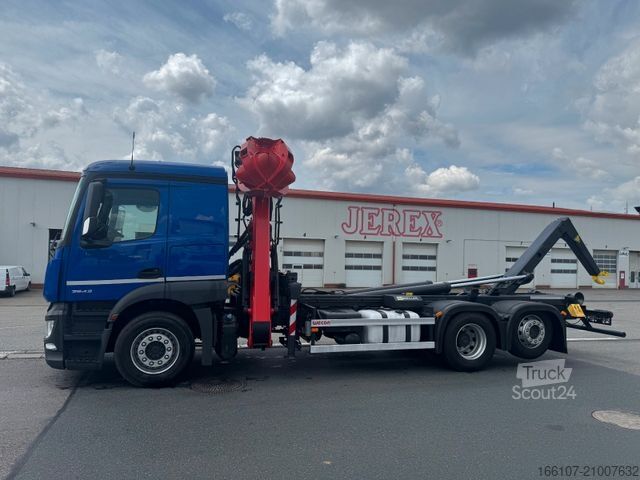 Hákový nosič kontejnerů MERCEDES-BENZ Actos2543Schrotmettal KranEpsilon abroll Meiller