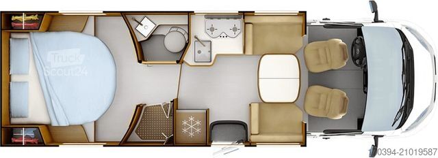 Semi-integrated camper RAPIDO Serie 6F 696F