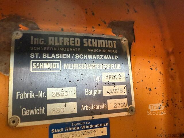 Speciale doeleinden vrachtwagen Schmidt MF 3.3 Schneepflug MF 3.3 Schneepflug