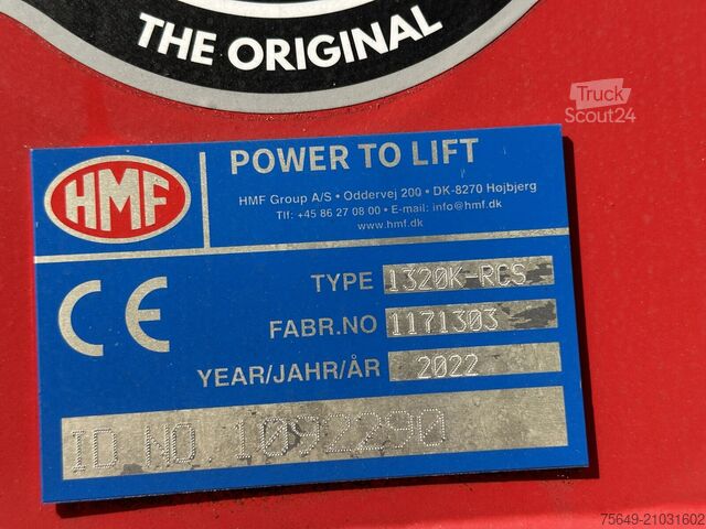 Grue à tour MAN TGM 18.320 4x2 TGM 18.320 4x2, Kran HMF 1320 K3, Funk