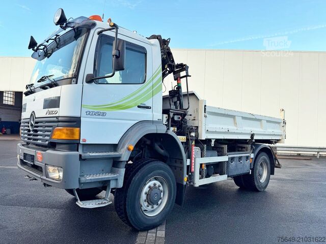 Grue à tour Mercedes-Benz Atego 1823AK 4x4 Atego 1823AK 4x4, Kran HIAB, Bordmatik
